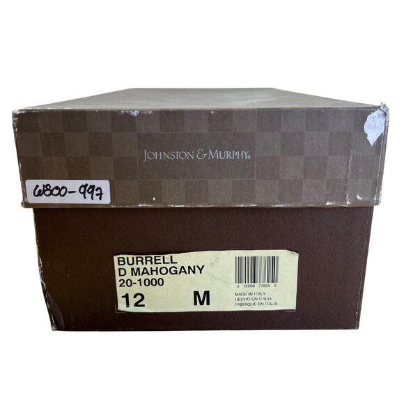 Johnston & Murphy Burrell Dark Mahogany Leather Monk Strap Shoes Size 12M - Picture 12 of 12